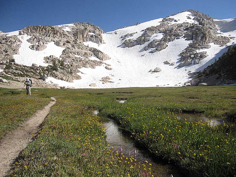 Looking back to Mule Pass