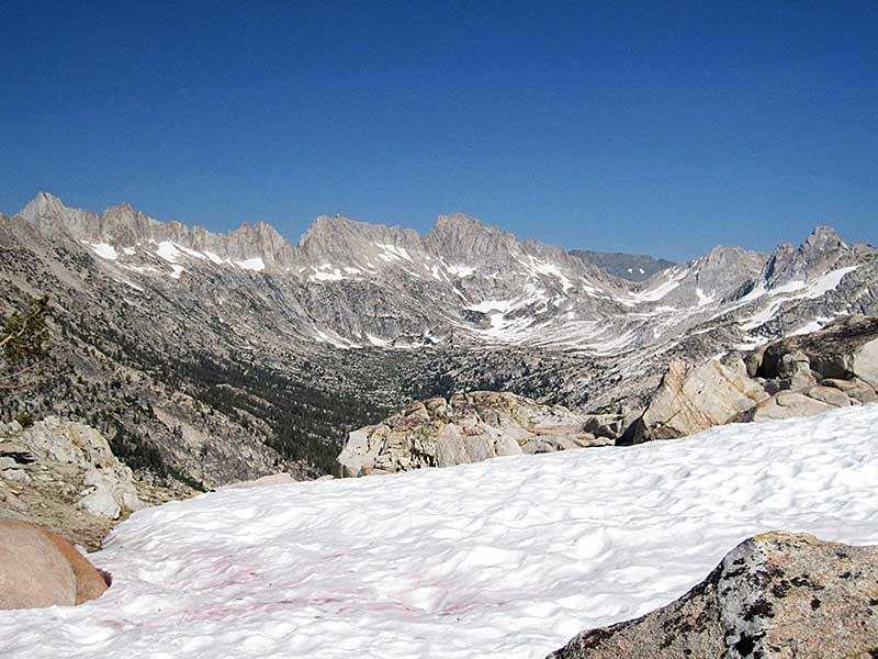 View from the top of Mule Pass