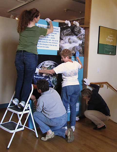 Hanging one of the panels