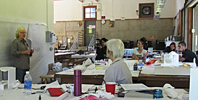 Narcissus Quagliata lecturing during Workshop