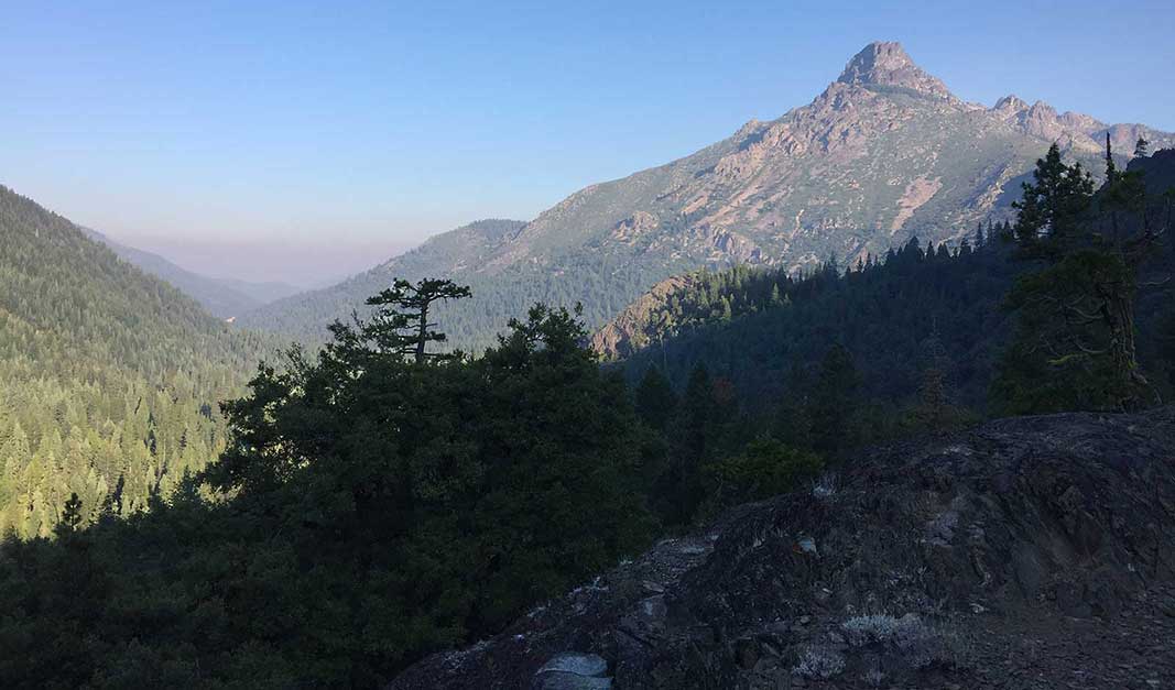 View of Smoky Skies near Sierra City