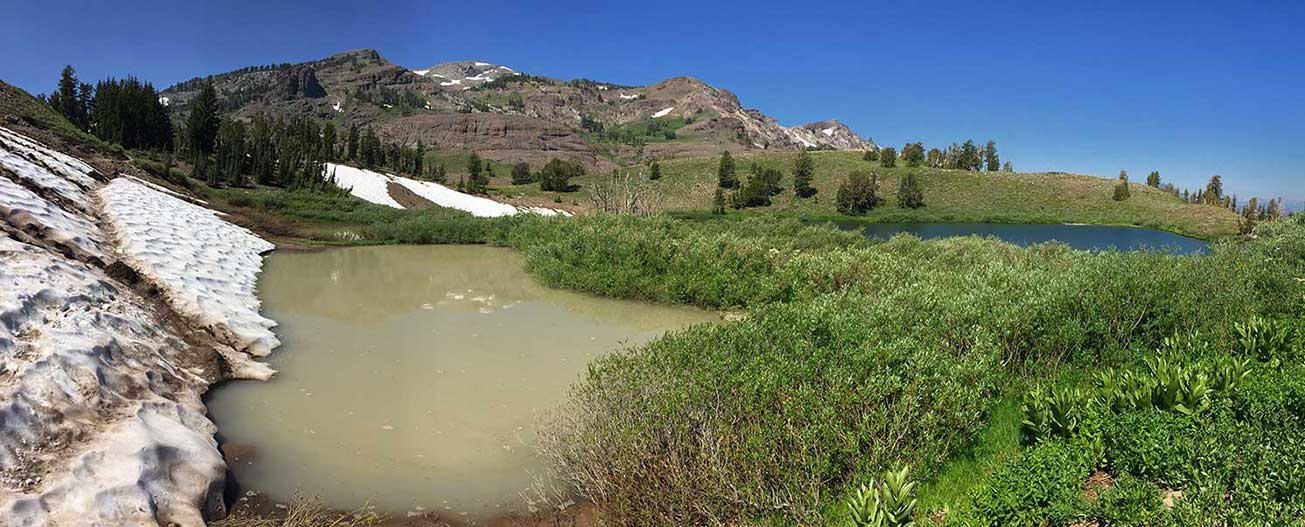 Noble Lake and mud pond