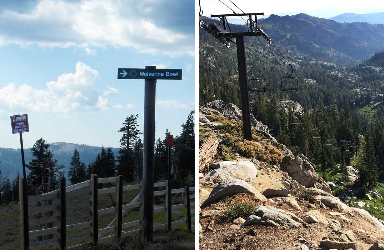 Walking on the PCT through Alpine Meadows and Palisades Tahoe (was Squaw Valley at the time)