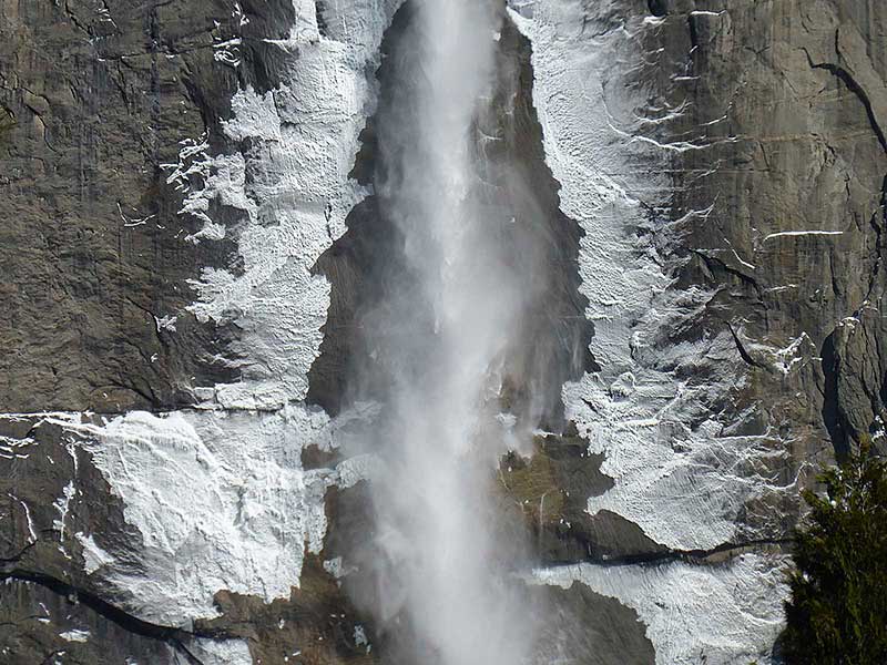 Yosemite Falls in Winter