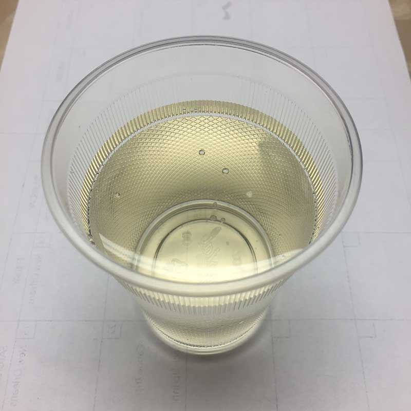 Cup of tinted water in Greenville, Mississippi