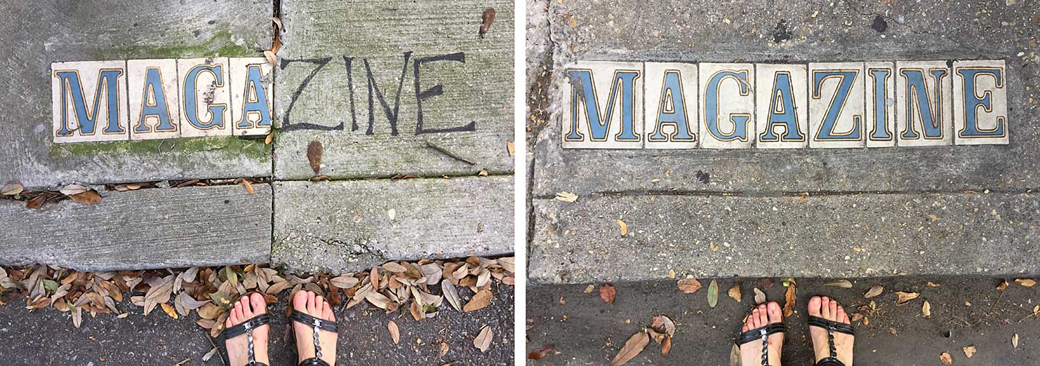 Magazine Street in the Garden District of New Orleans