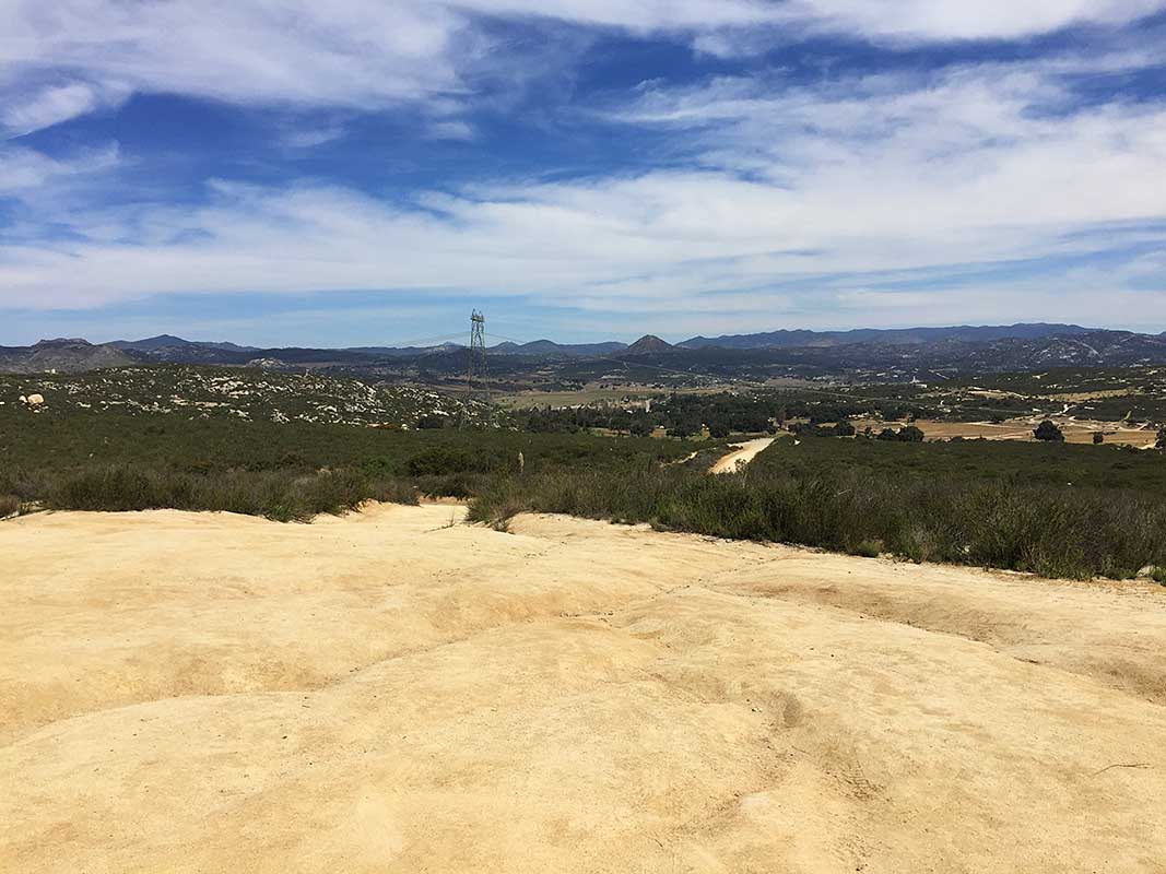 View from US-Mexico Border Wall looking into California