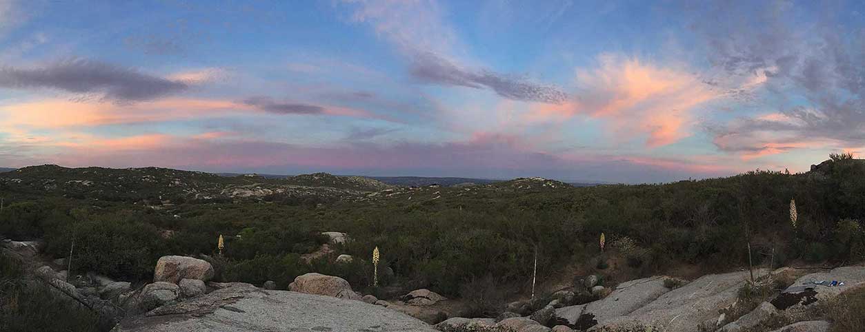 Sunset from our Campsite