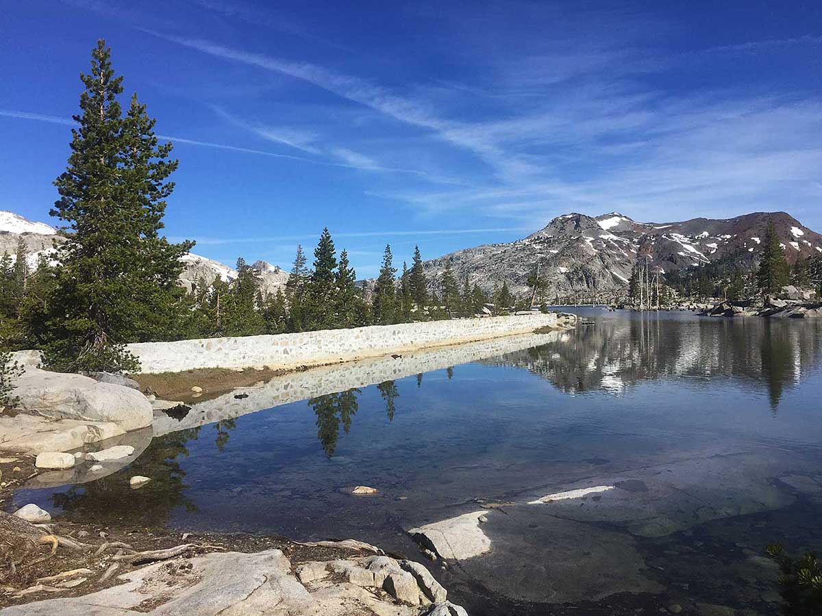 Small dam on Lake Aloha