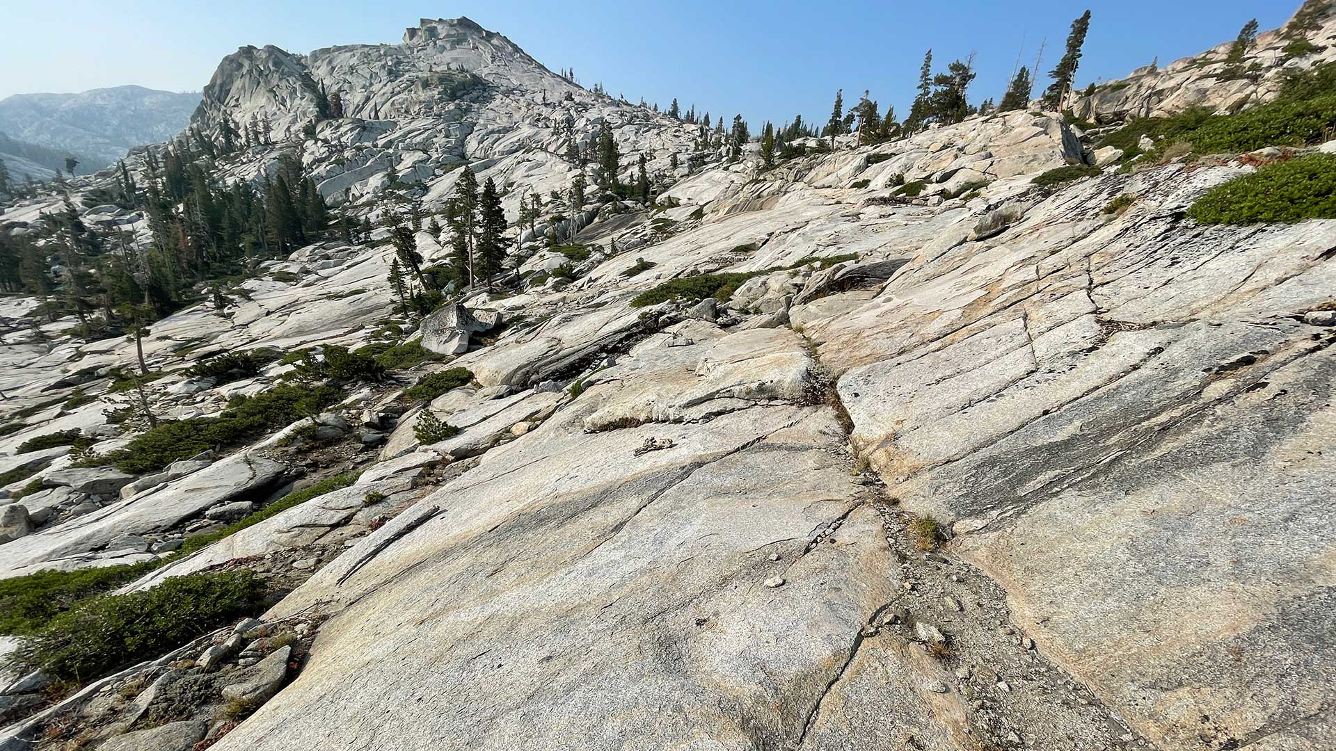 Routefinding Across Granite Slabs