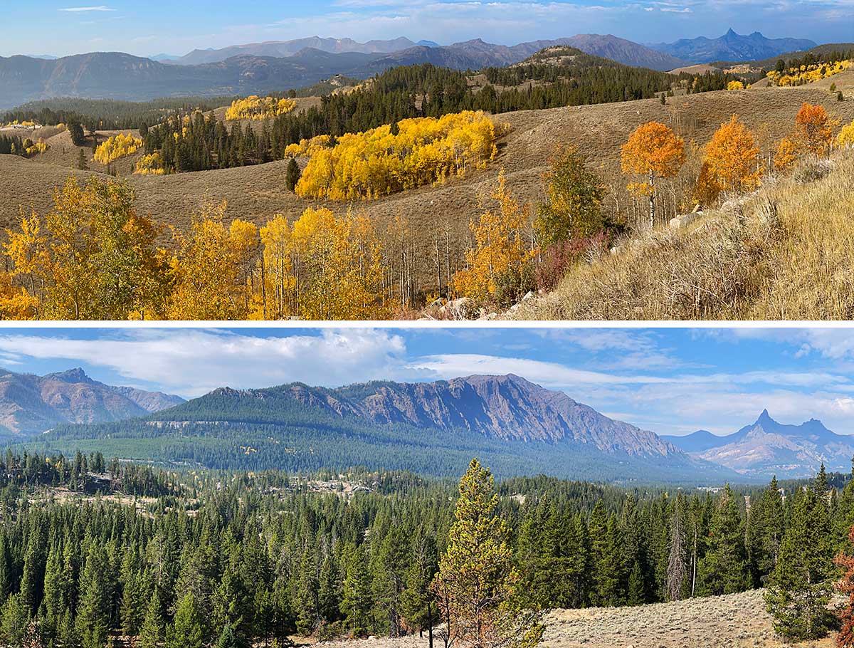 Panorama photos of the Beartooth Highway