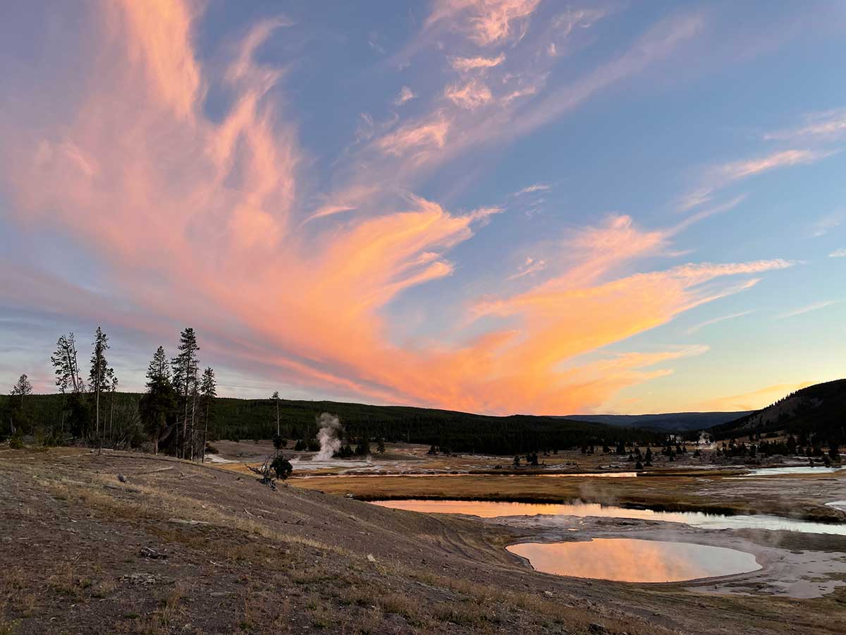 Sunset in Yellowstone