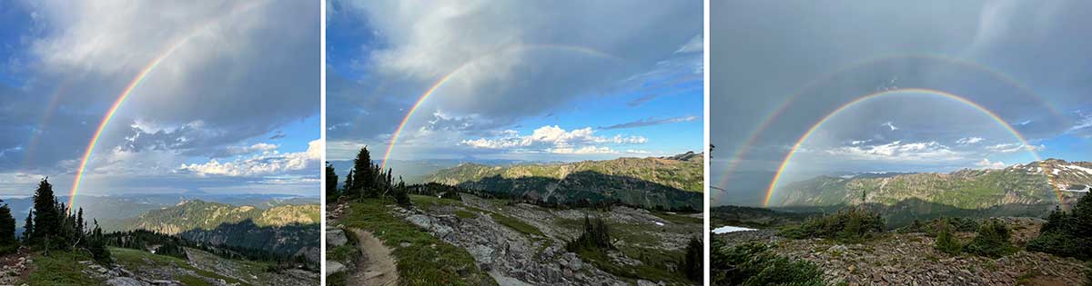 Rainbows in Goat Rocks