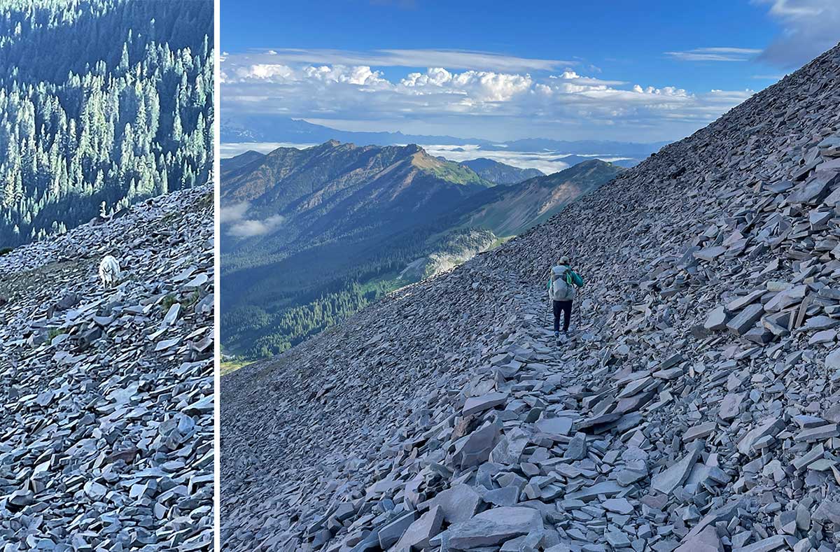 Original PCT route, Goat Rocks Wilderness