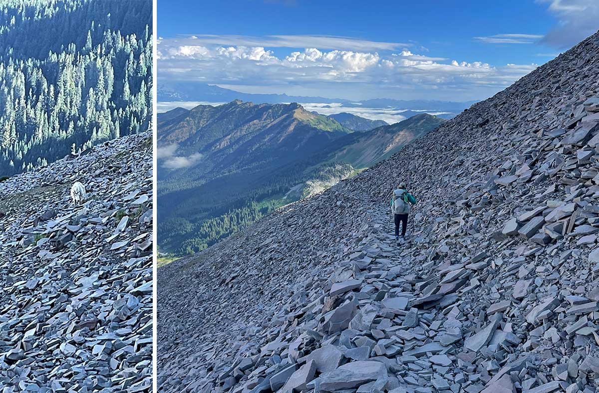 Original PCT route, Goat Rocks Wilderness