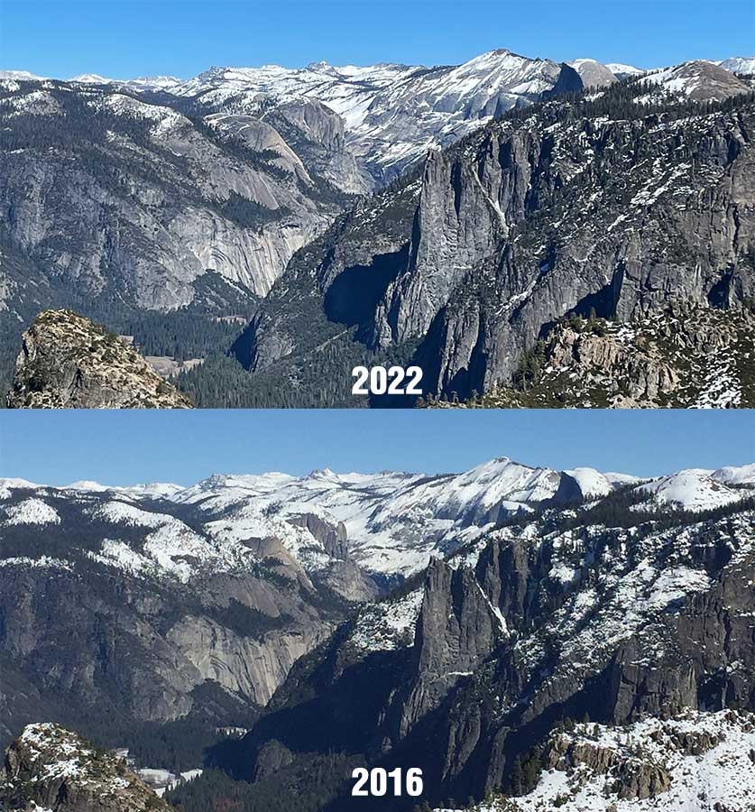 Rephotography of view from Dewey Point