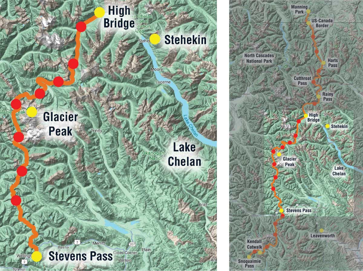 PCT Section Hike Map, Part 2