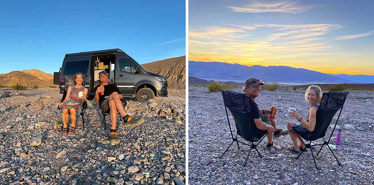 Backcountry campsite in Echo Canyon