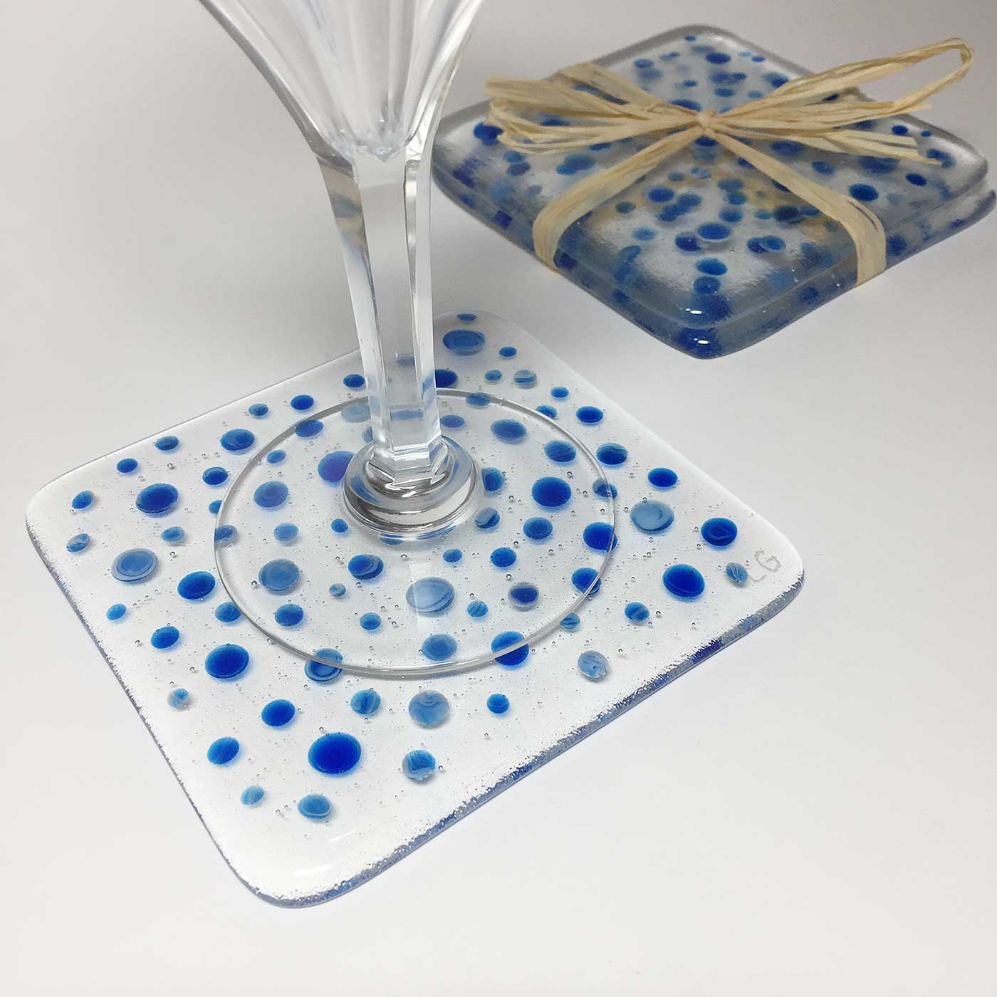 Water Drop Glass Coasters