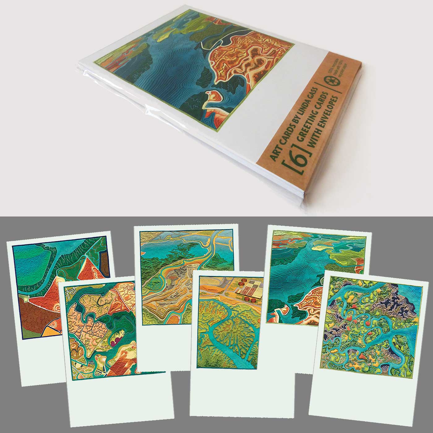 6-pack greeting cards, San Francisco Bay