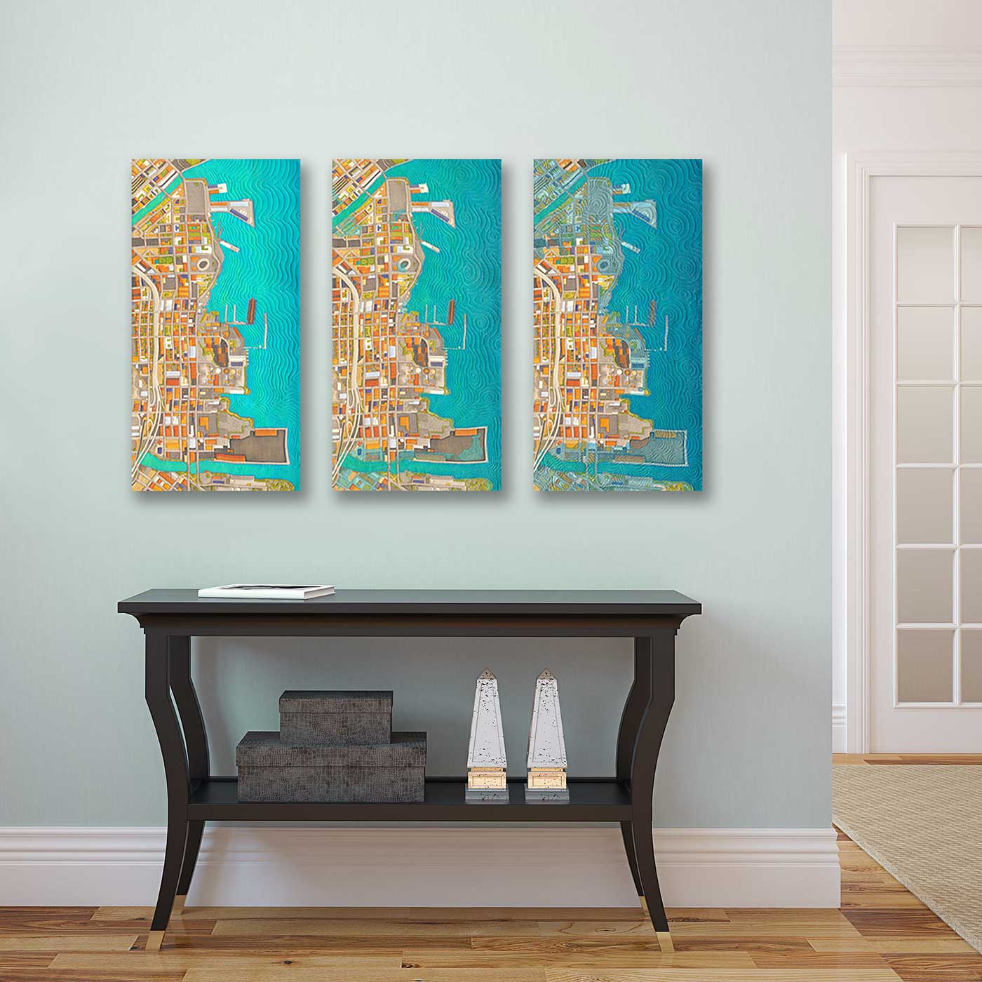 Metal prints of Dogpatch Triptych