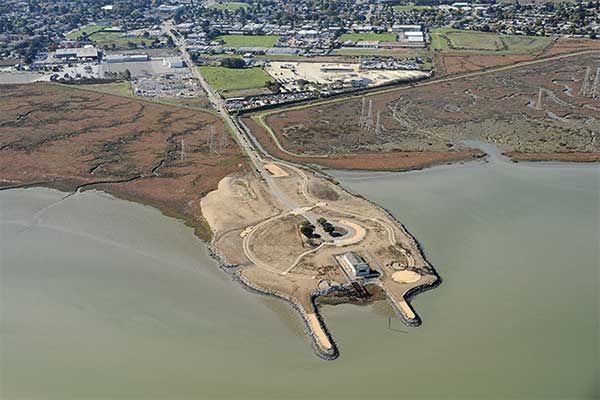 Aerial photo of Cooley Landing. Courtesy of CLUI