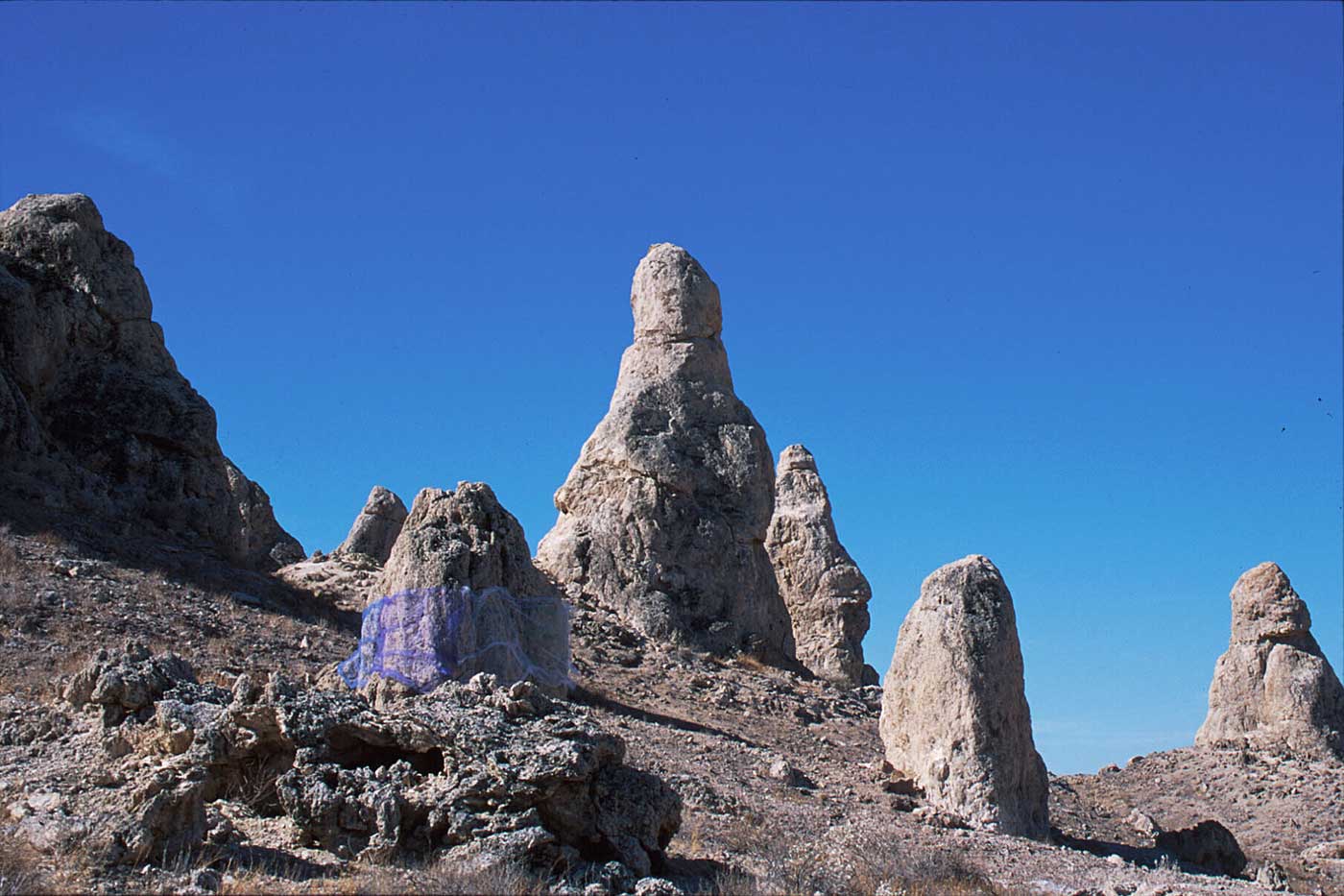 Water Level At Trona Pinnacles ©2000 Linda Gass