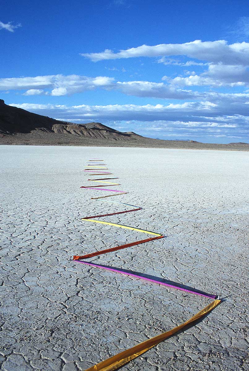 Zig Zag Stitch in the Black Rock Desert ©2001 Linda Gass