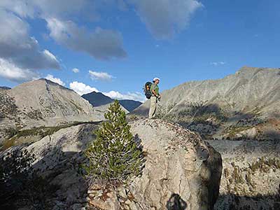 View from Sixty Lakes Basin Kings Canyon