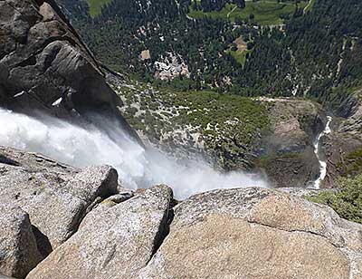 View from top of Yosemite Falls