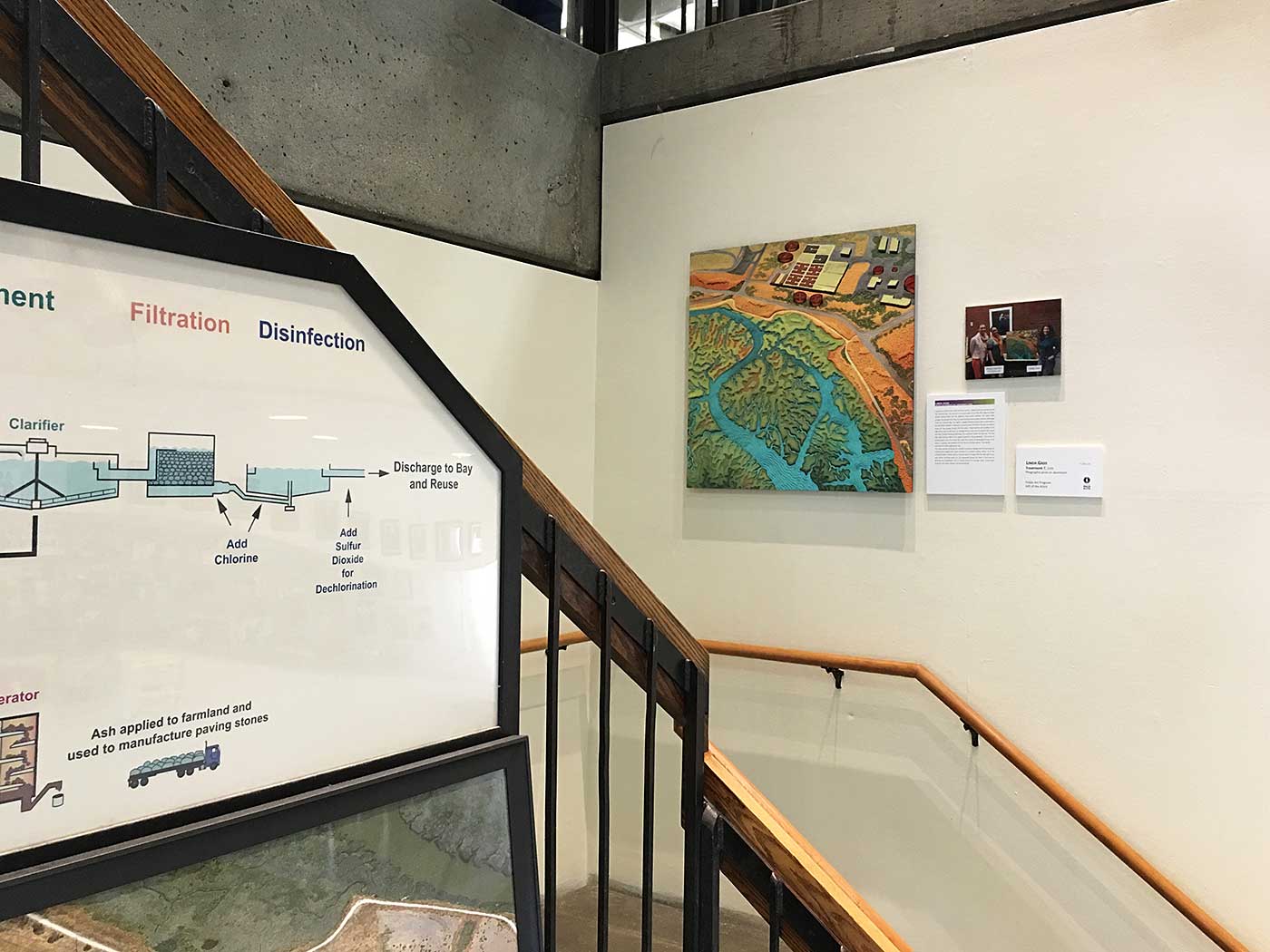 Metal print of 'Treatment?' at Palo Alto Regional Water Quality Control Plant