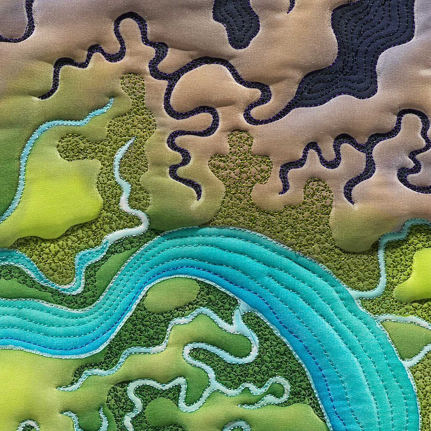 Detail Image of Wetlands Dream Revisited ©2008 Linda Gass